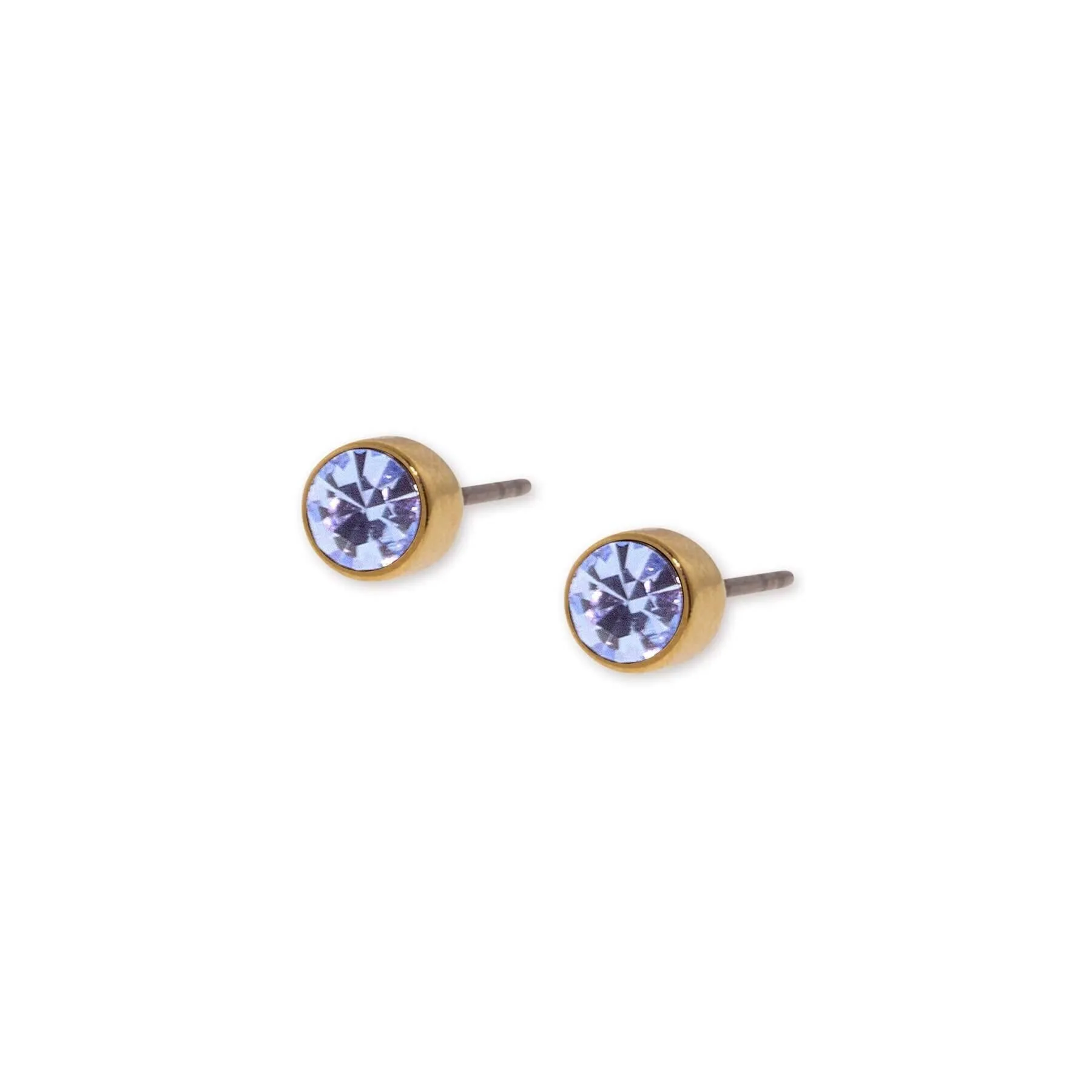 1928 Jewelry Round Crystal Tiny Stud Earrings 1928 Jewelry