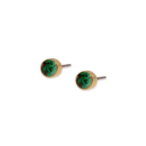 1928 Jewelry Round Crystal Tiny Stud Earrings 1928 Jewelry