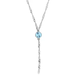 1928 Jewelry Round Crystal Y Necklace Chain 16"   3" Extender 1928 Jewelry