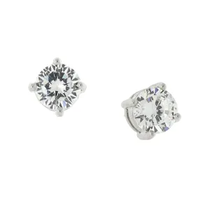 1928 Jewelry Round Cubic Zirconia Stud Earrings 1928 Jewelry