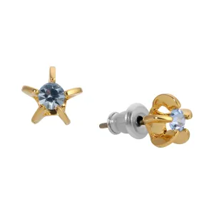 1928 Jewelry Round Light Sapphire Crystal Star Stud Earrings 1928 Jewelry