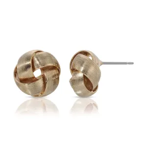1928 Jewelry Round Love Knot Stud Earrings 1928 Jewelry
