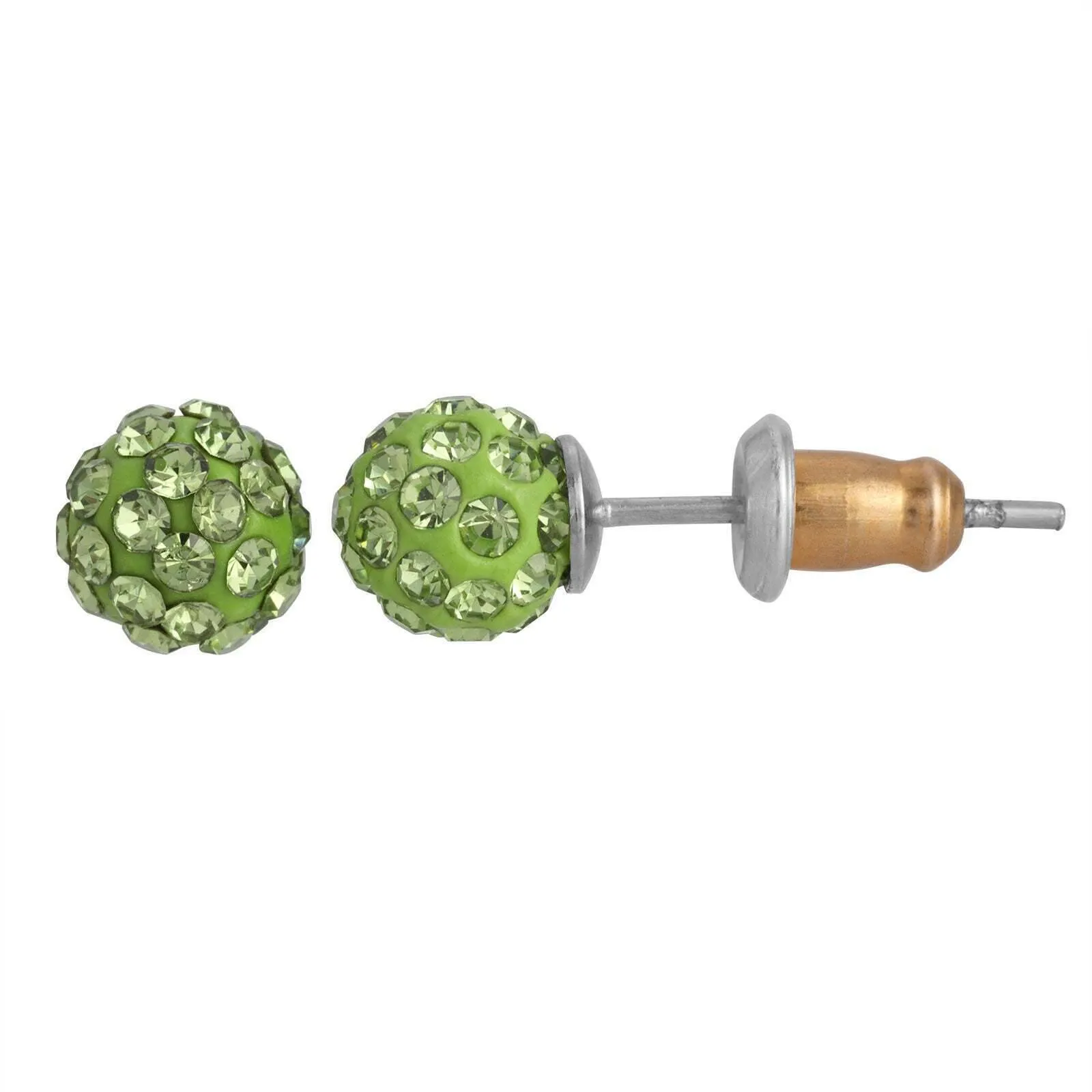 1928 Jewelry Round Petite 6mm Crystal Pave Stud Earrings 1928 Jewelry
