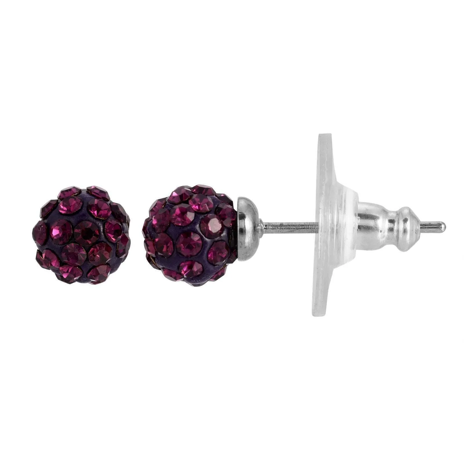 1928 Jewelry Round Petite 6mm Crystal Pave Stud Earrings 1928 Jewelry