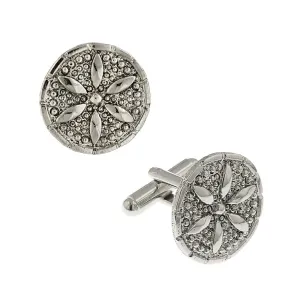 1928 Jewelry Round Sand Dollar Cufflinks 1928 Jewelry