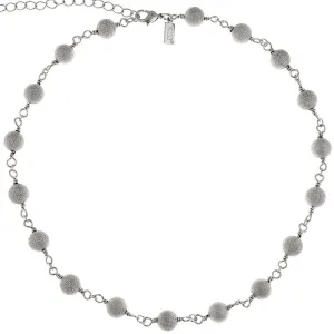 1928 Jewelry Round Textured Beaded Linked Necklace 15"   3" Extender 1928 Jewelry