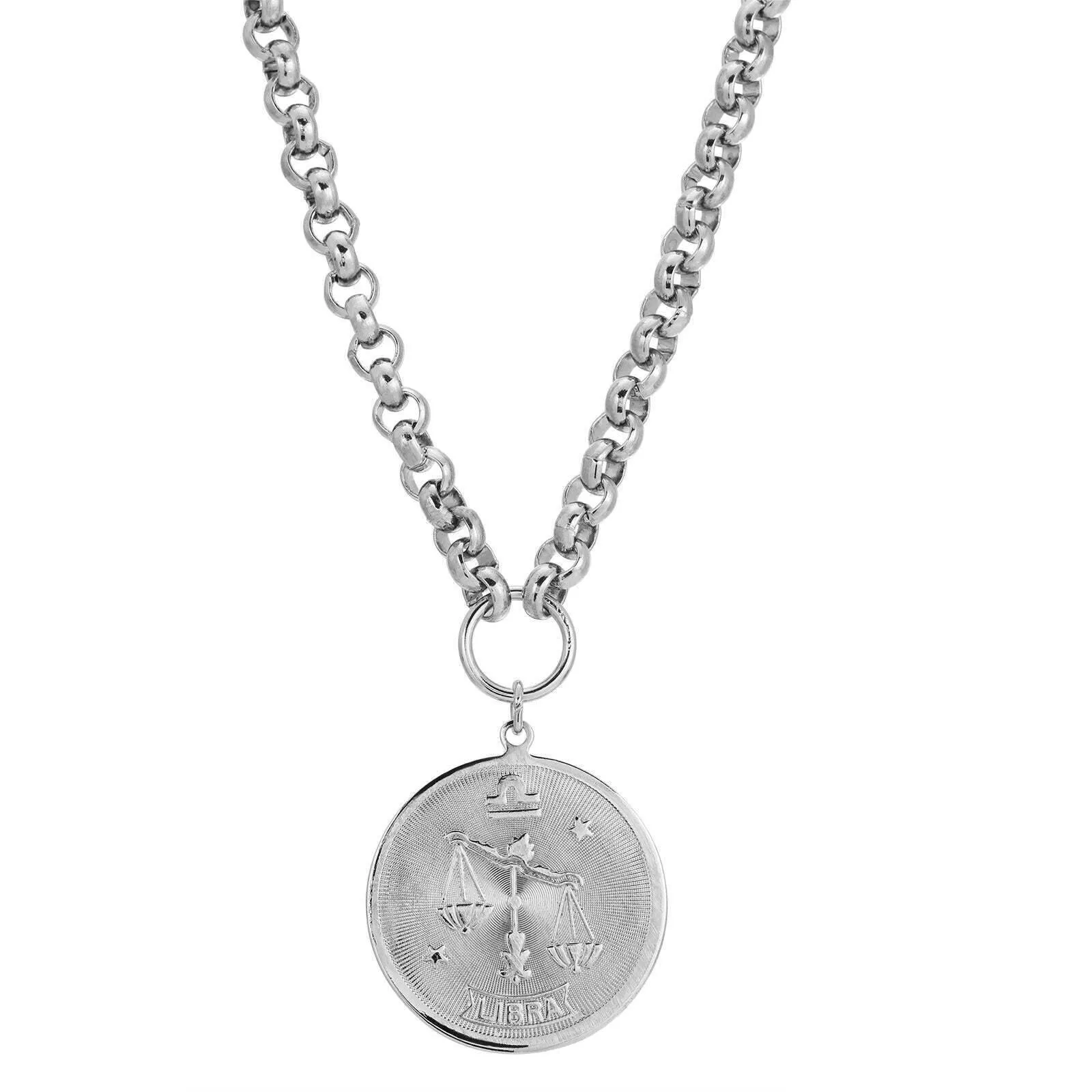 1928 Jewelry Round Zodiac Pendant Necklace 18" 1928 Jewelry