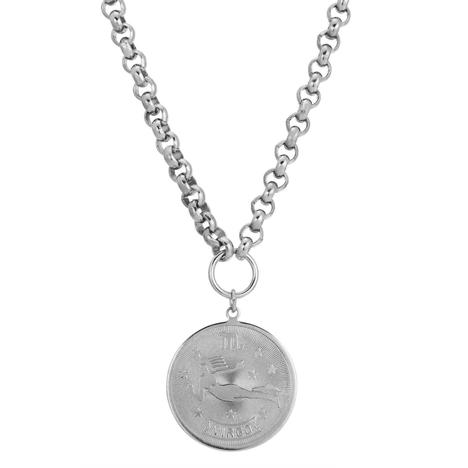 1928 Jewelry Round Zodiac Pendant Necklace 18" 1928 Jewelry