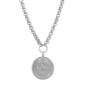 1928 Jewelry Round Zodiac Pendant Necklace 18" 1928 Jewelry