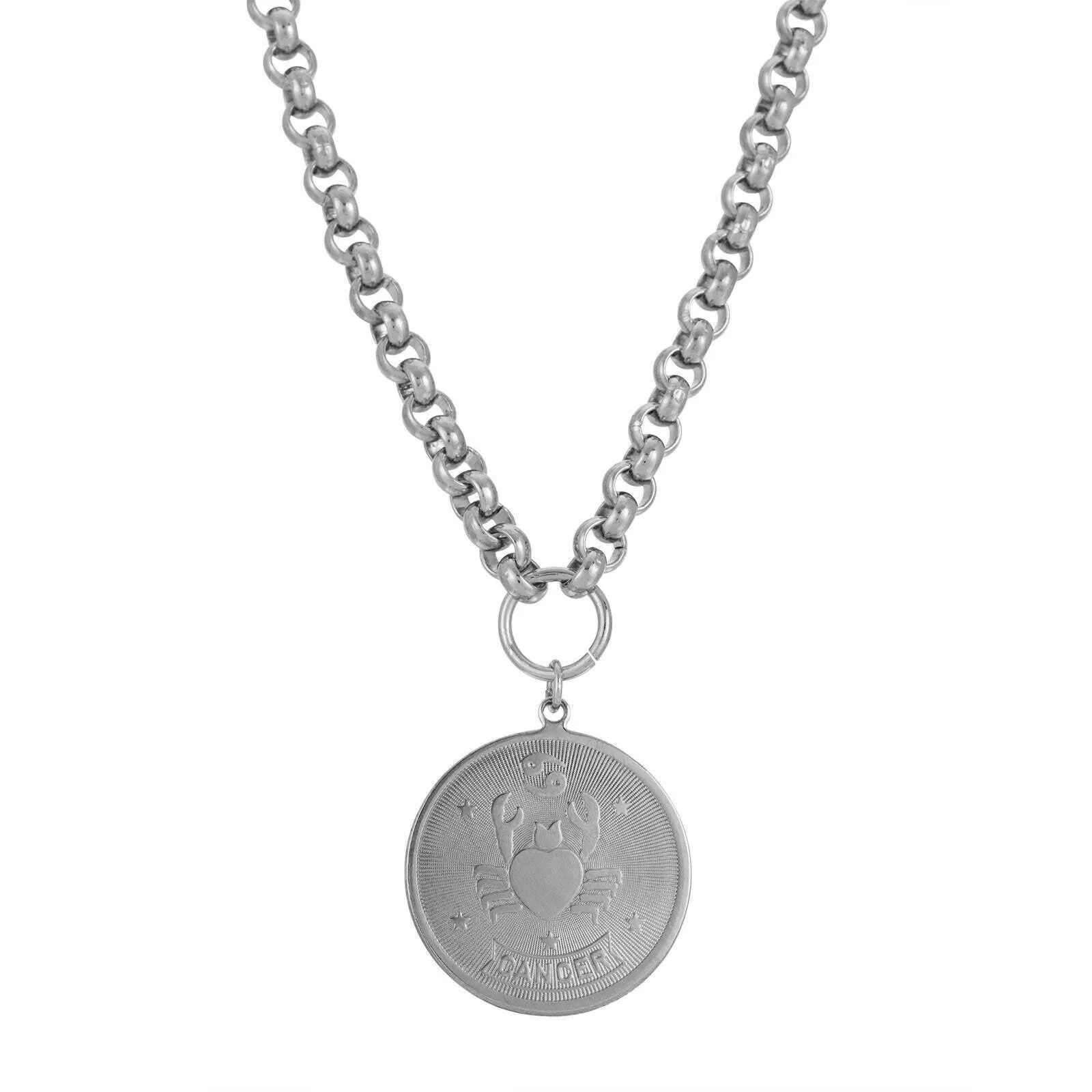 1928 Jewelry Round Zodiac Pendant Necklace 18" 1928 Jewelry