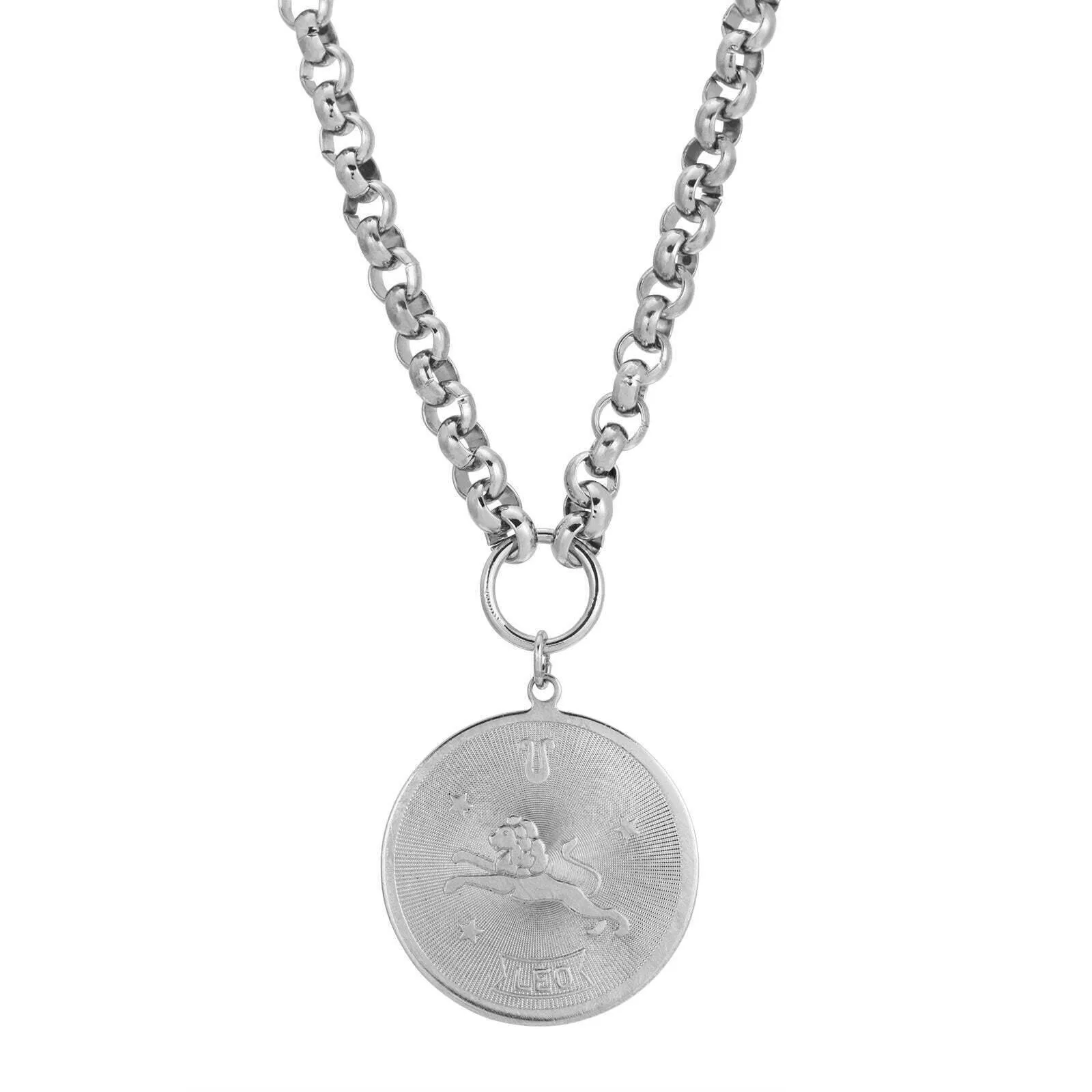 1928 Jewelry Round Zodiac Pendant Necklace 18" 1928 Jewelry