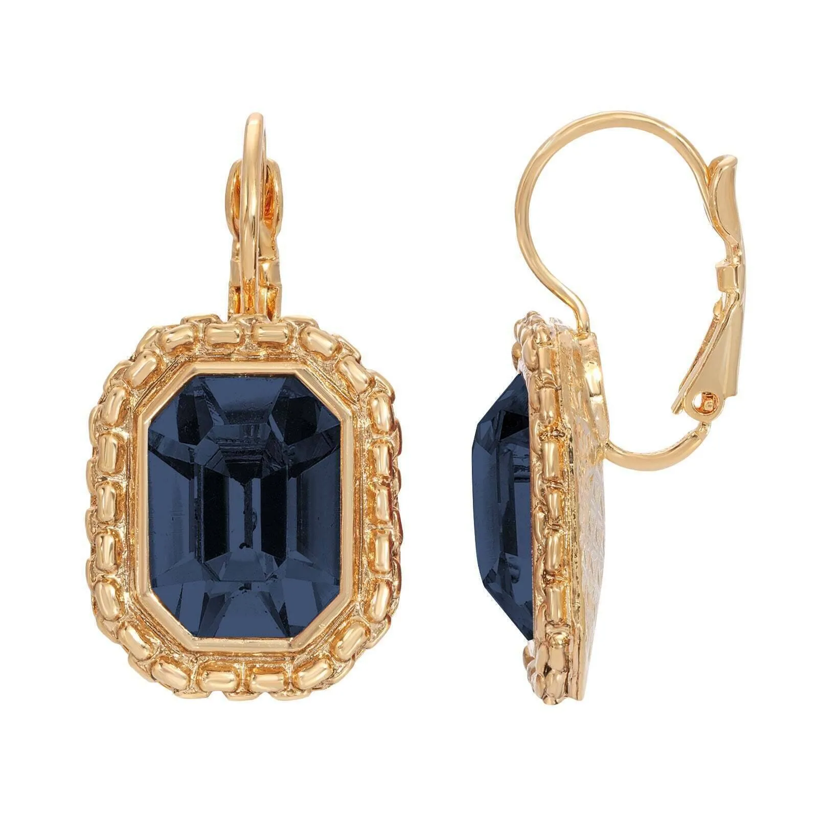 1928 Jewelry Royale Austrian Crystal Lever Back Earrings 1928 Jewelry
