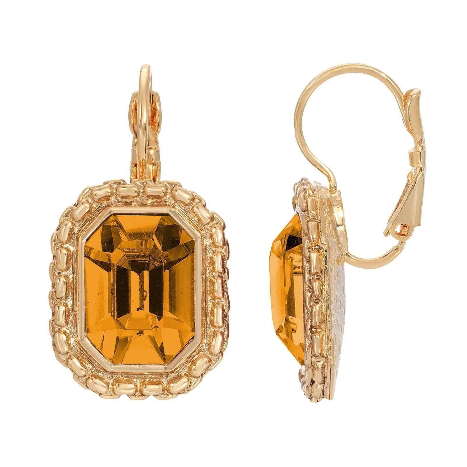 1928 Jewelry Royale Austrian Crystal Lever Back Earrings 1928 Jewelry