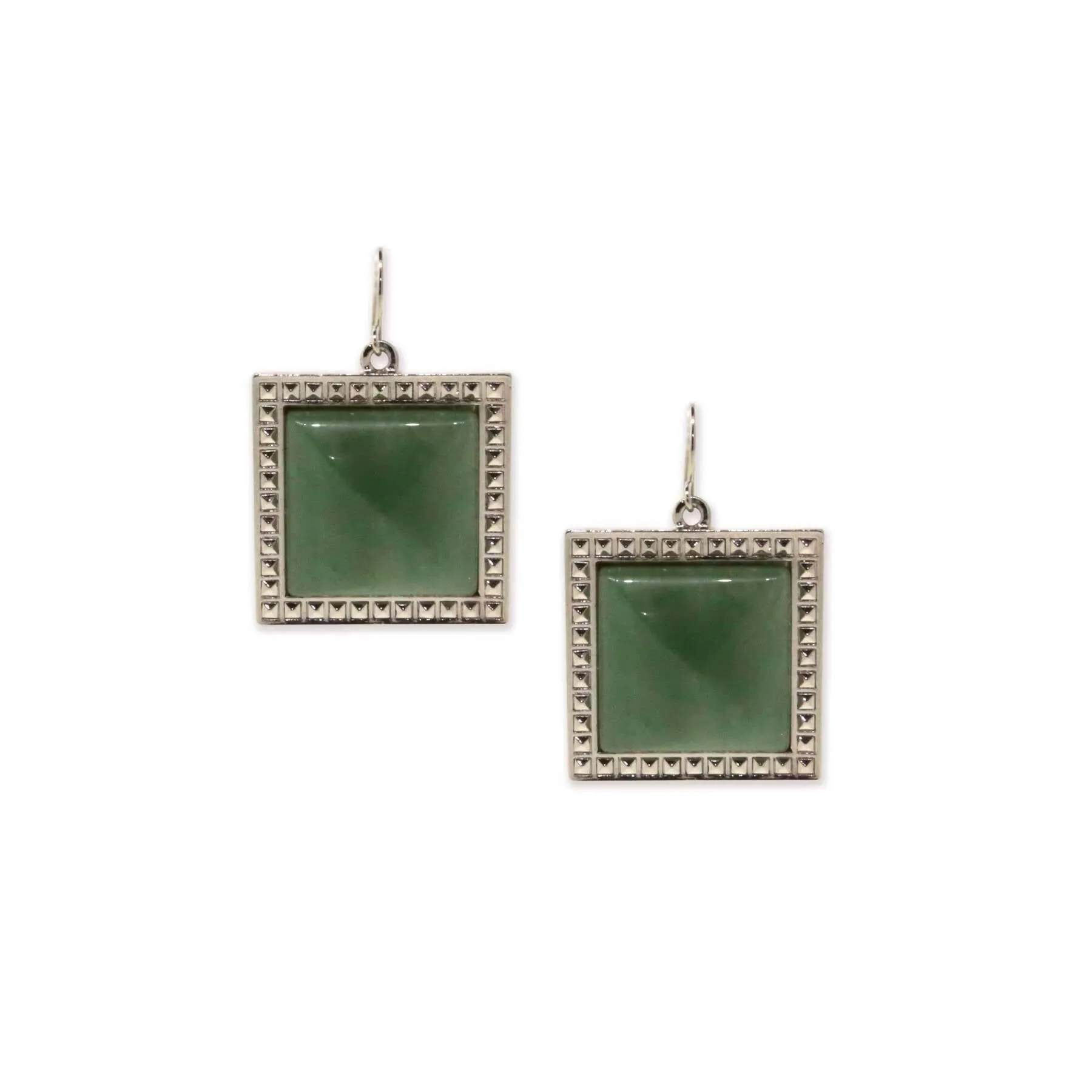 1928 Jewelry Serenity Square Gemstone Drop Earrings 1928 Jewelry