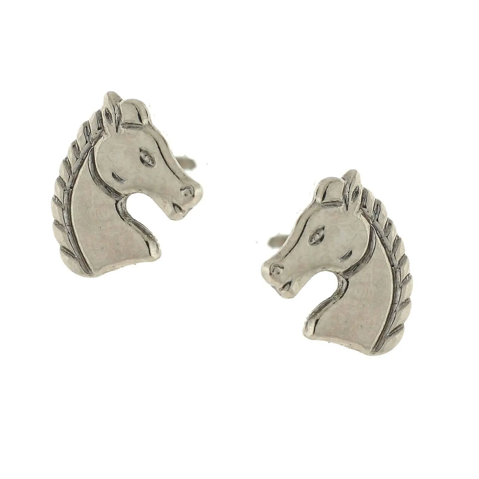 1928 Jewelry Silver Fjord Horse Stud Earrings 1928 Jewelry