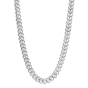 1928 Jewelry Silver Handmade Link Chain Necklace 18" 1928 Jewelry