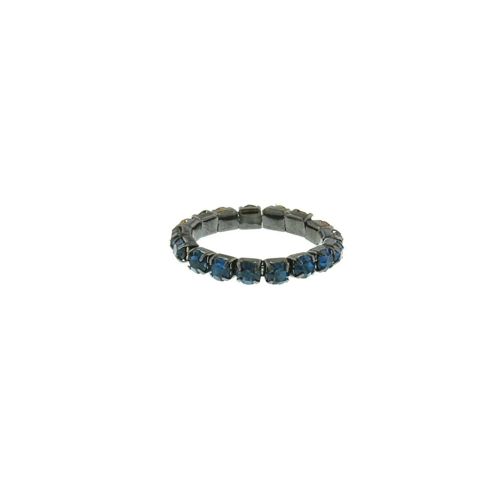 1928 Jewelry Single Row Crystal Stretch Ring 1928 Jewelry