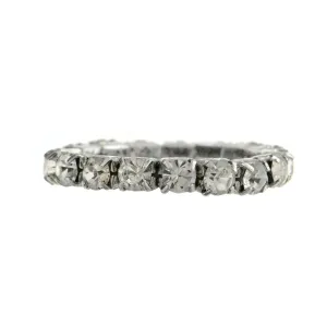 1928 Jewelry Single Row Crystal Stretch Ring 1928 Jewelry