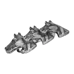 1928 Jewelry Small Antiqued Horse Herd Hair Barrette 1928 Jewelry