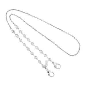 1928 Jewelry Smiley Face Mask Chain Holder 22 Inch 1928 Jewelry