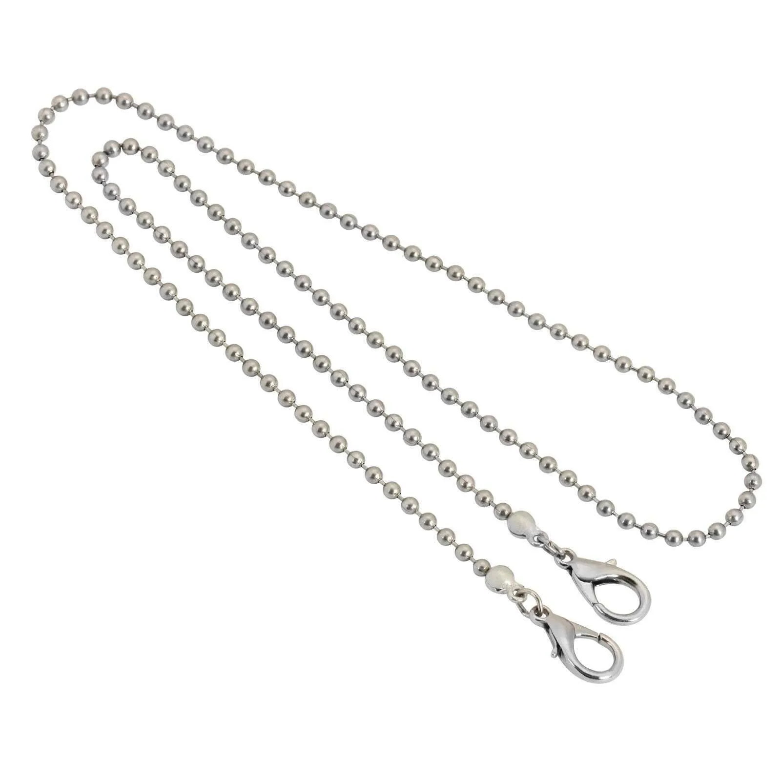 1928 Jewelry Stainless Steel 3.2mm Ball Chain Mask Holder 22 Inches 1928 Jewelry
