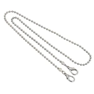 1928 Jewelry Stainless Steel 3.2mm Ball Chain Mask Holder 22 Inches 1928 Jewelry
