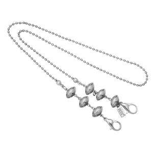 1928 Jewelry Stainless Steel Football Face Mask Chain 22 Inches 1928 Jewelry
