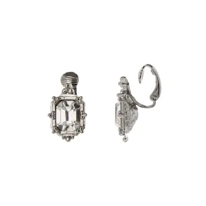1928 Jewelry Starburst Octagon Clip On Earrings 1928 Jewelry