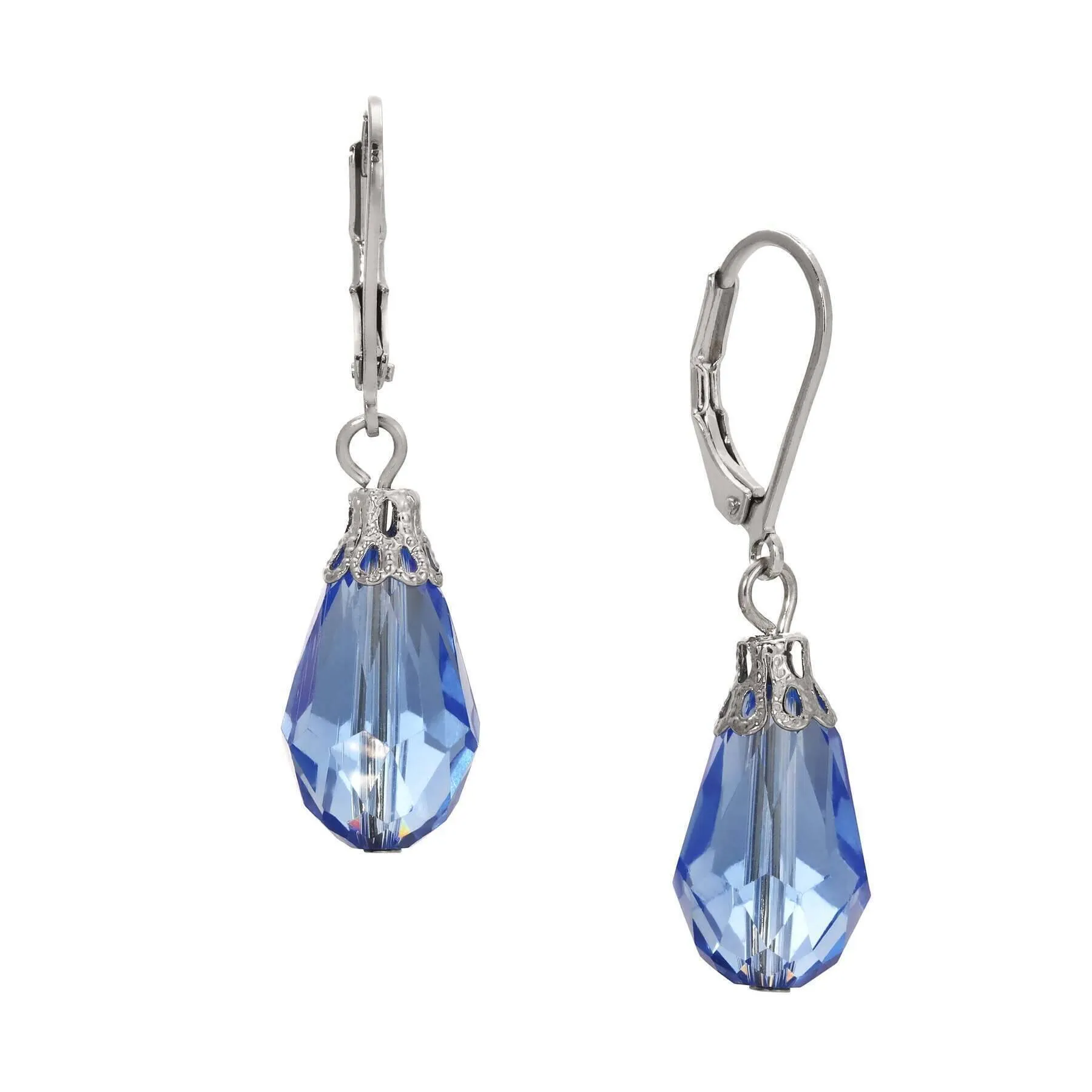 1928 Jewelry Teardrop Crystal Bead Allure Drop Earrings 1928 Jewelry