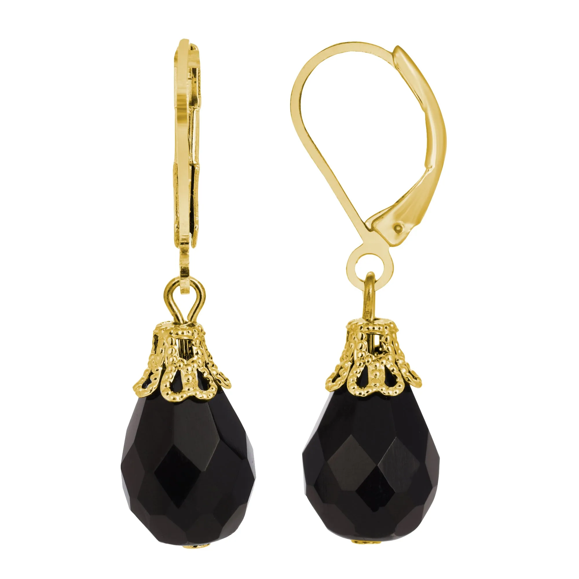 1928 Jewelry Teardrop Crystal Bead Allure Drop Earrings 1928 Jewelry