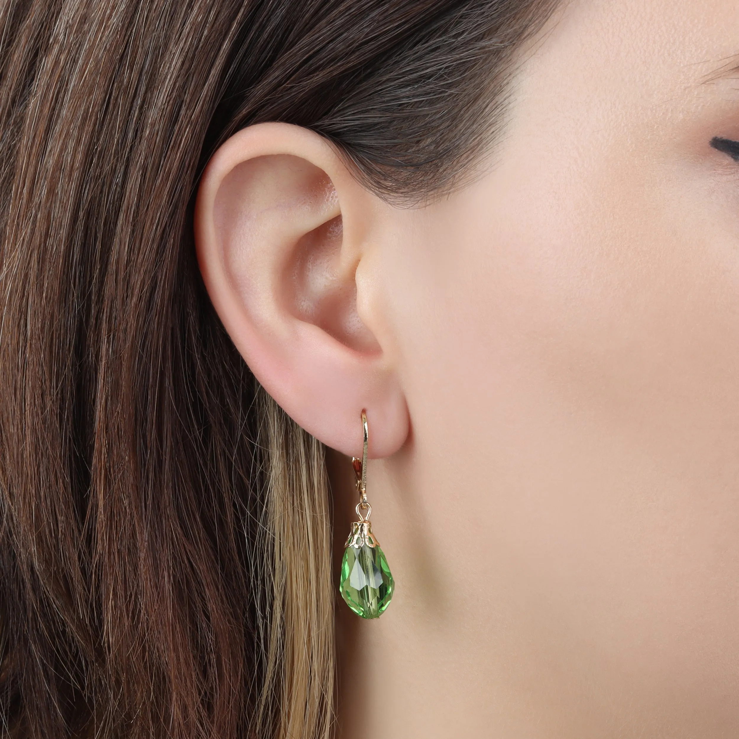 1928 Jewelry Teardrop Crystal Bead Allure Drop Earrings 1928 Jewelry