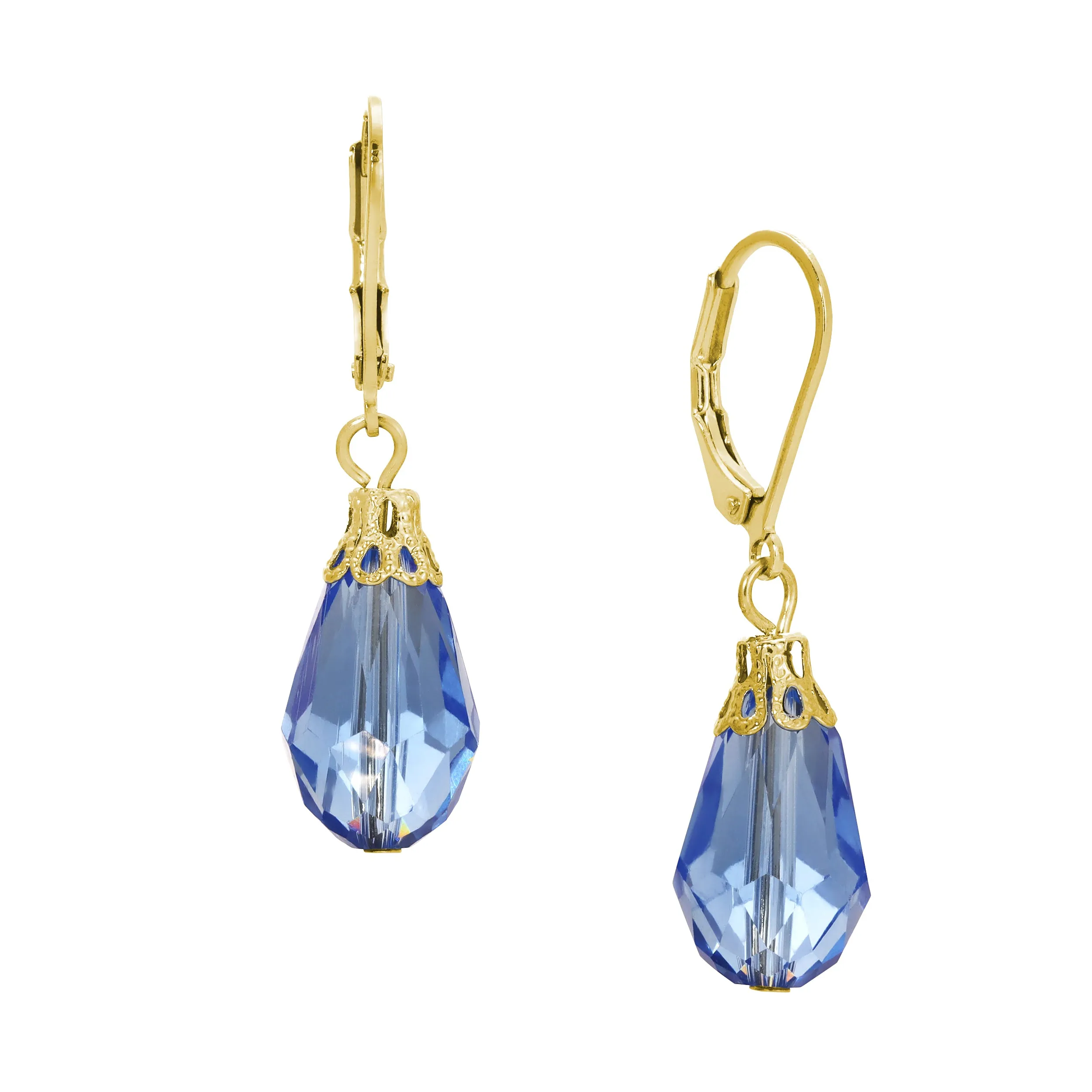1928 Jewelry Teardrop Crystal Bead Allure Drop Earrings 1928 Jewelry