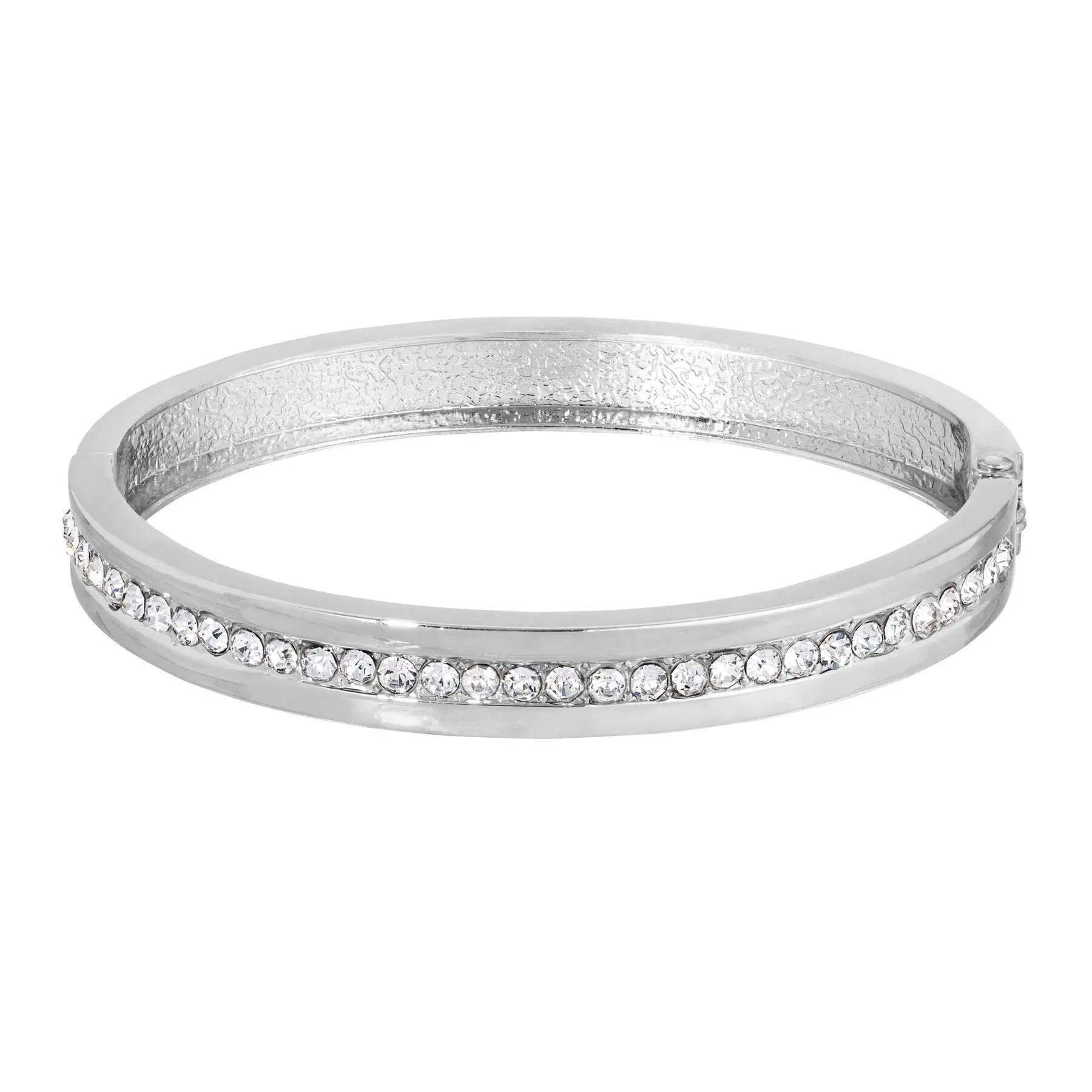 1928 Jewelry Thin & Timeless Crystal Stretch Bangle Bracelet 1928 Jewelry