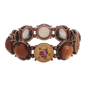 1928 Jewelry Topaz And Stone Stretch Bracelet 1928 Jewelry