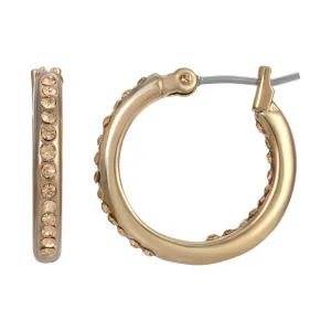 1928 Jewelry Topaz Wedding Band Hoop Earrings 1928 Jewelry