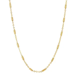 1928 Jewelry Tube Link Chain Necklace 16" 1928 Jewelry