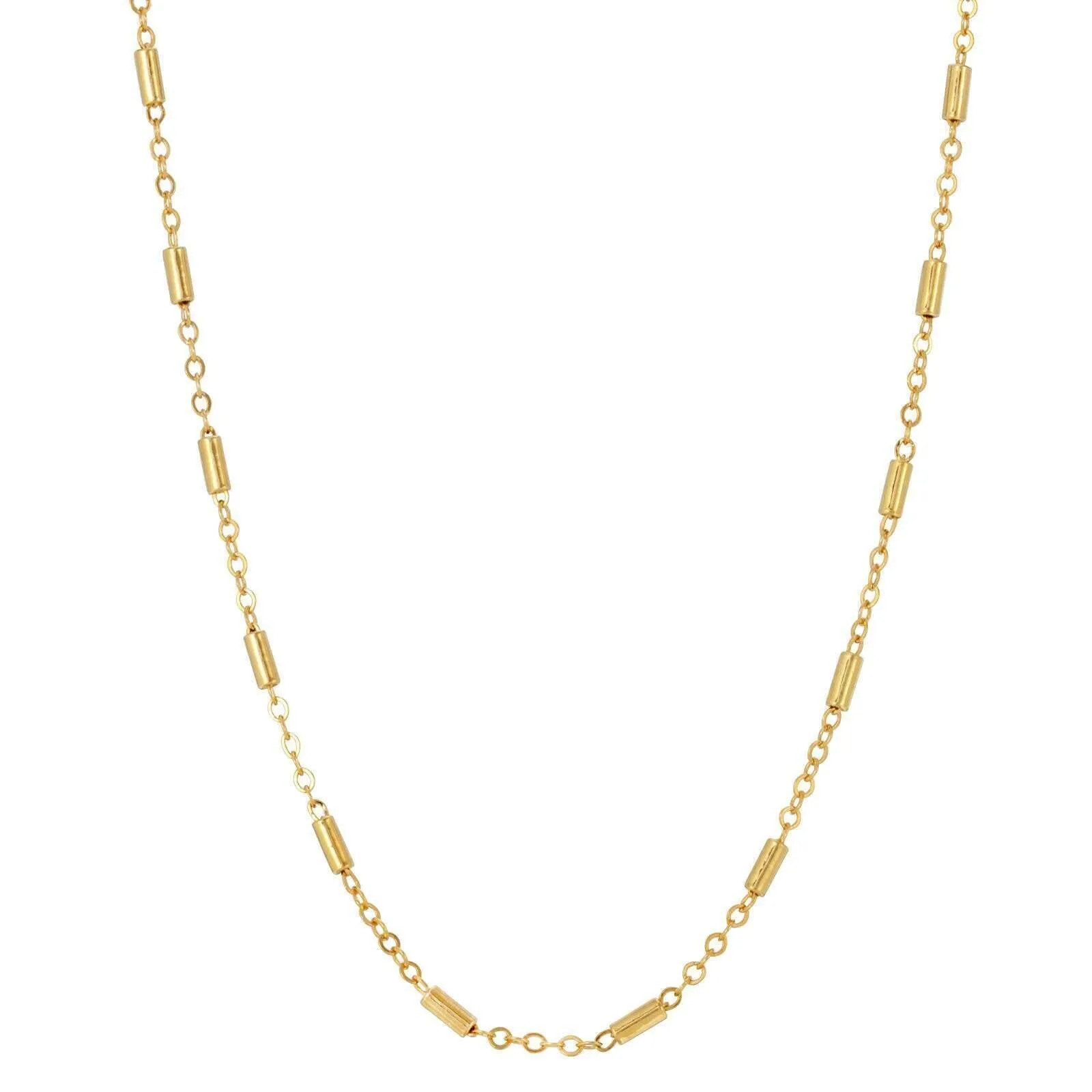 1928 Jewelry Tube Link Chain Necklace 16" 1928 Jewelry