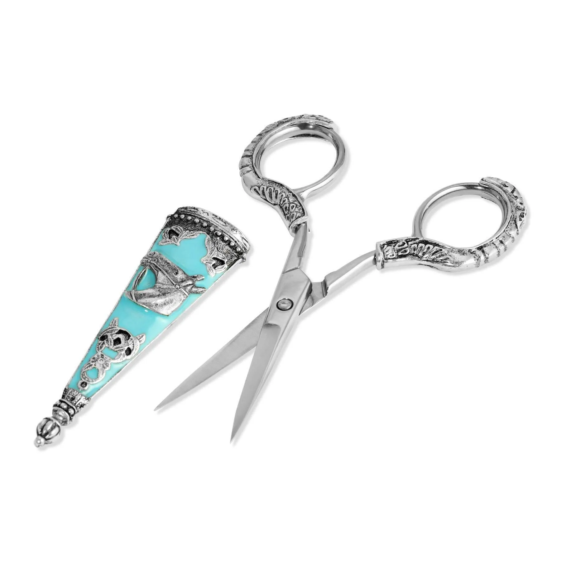 1928 Jewelry Turquoise Horse Scissors 1928 Jewelry