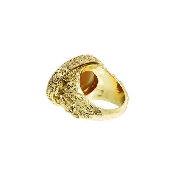 1928 Jewelry Twin Muse And Bird Cameo Ring 1928 Jewelry