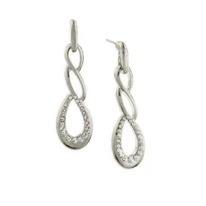 1928 Jewelry Twisted Crystal Drop Earrings 1928 Jewelry