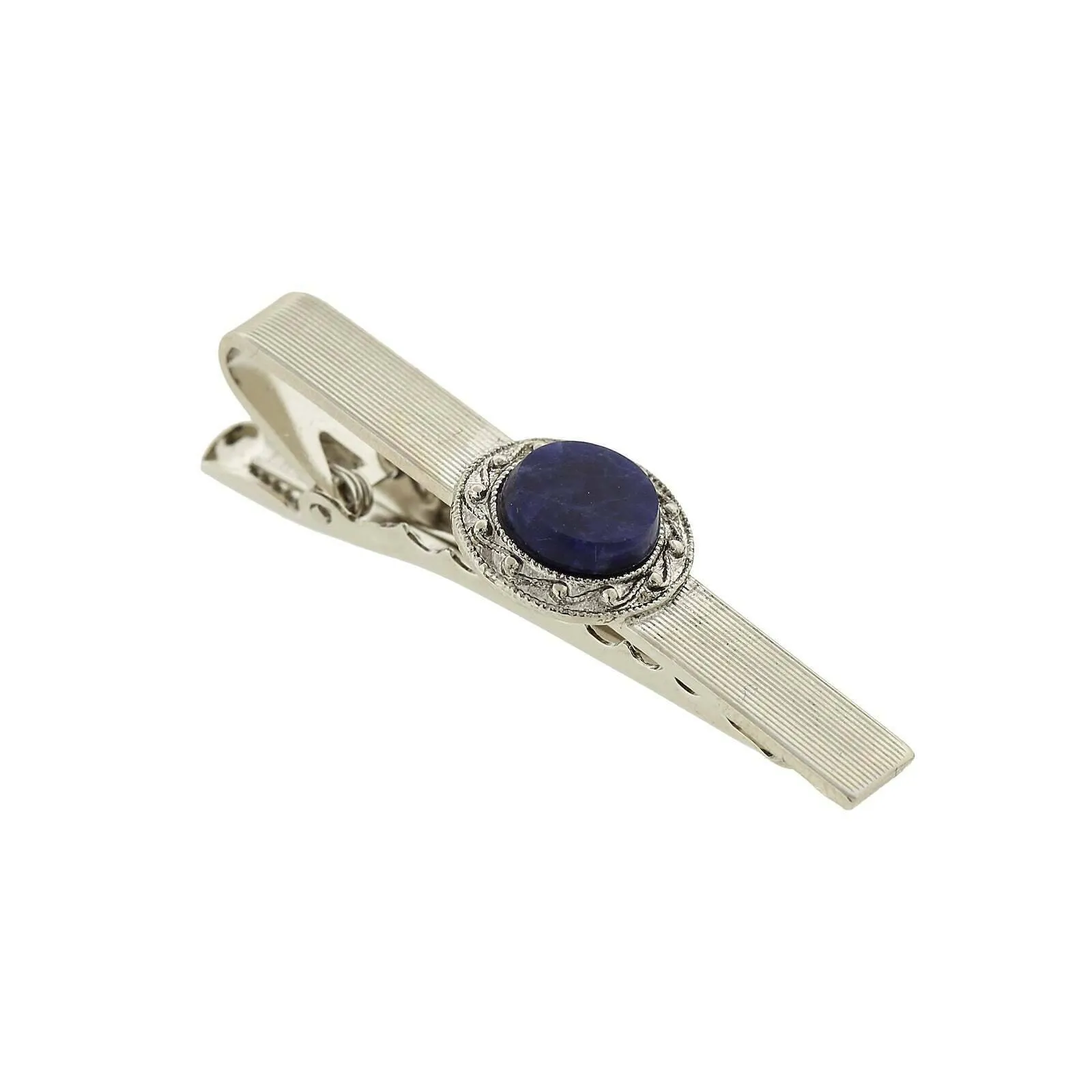 1928 Jewelry Vintage Style Gemstone Tie Bar Clip 1928 Jewelry