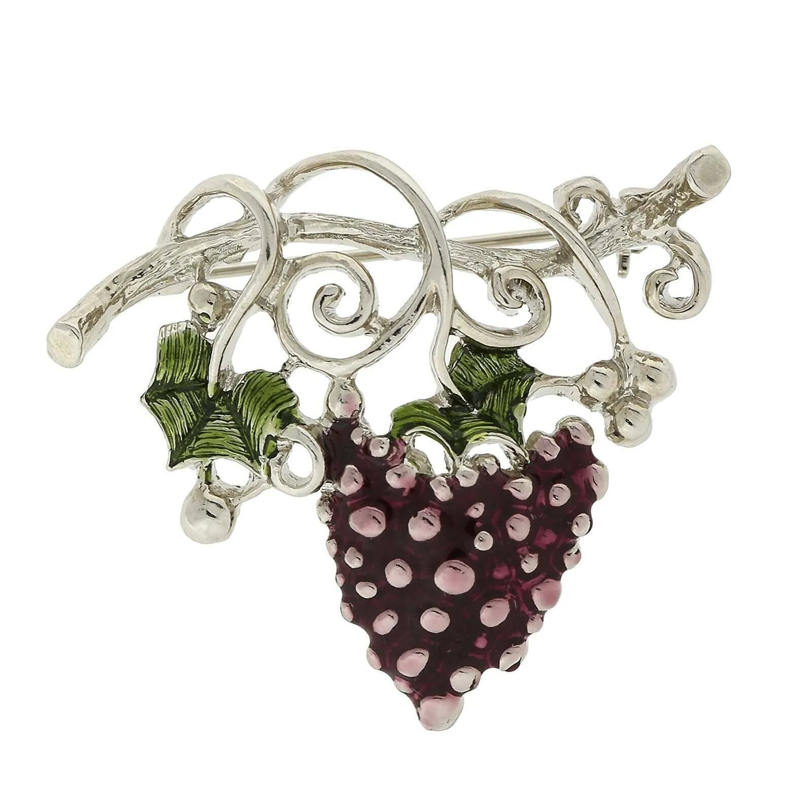 1928 Jewelry Winery Purple Grapes On Vine Pin 1928 Jewelry