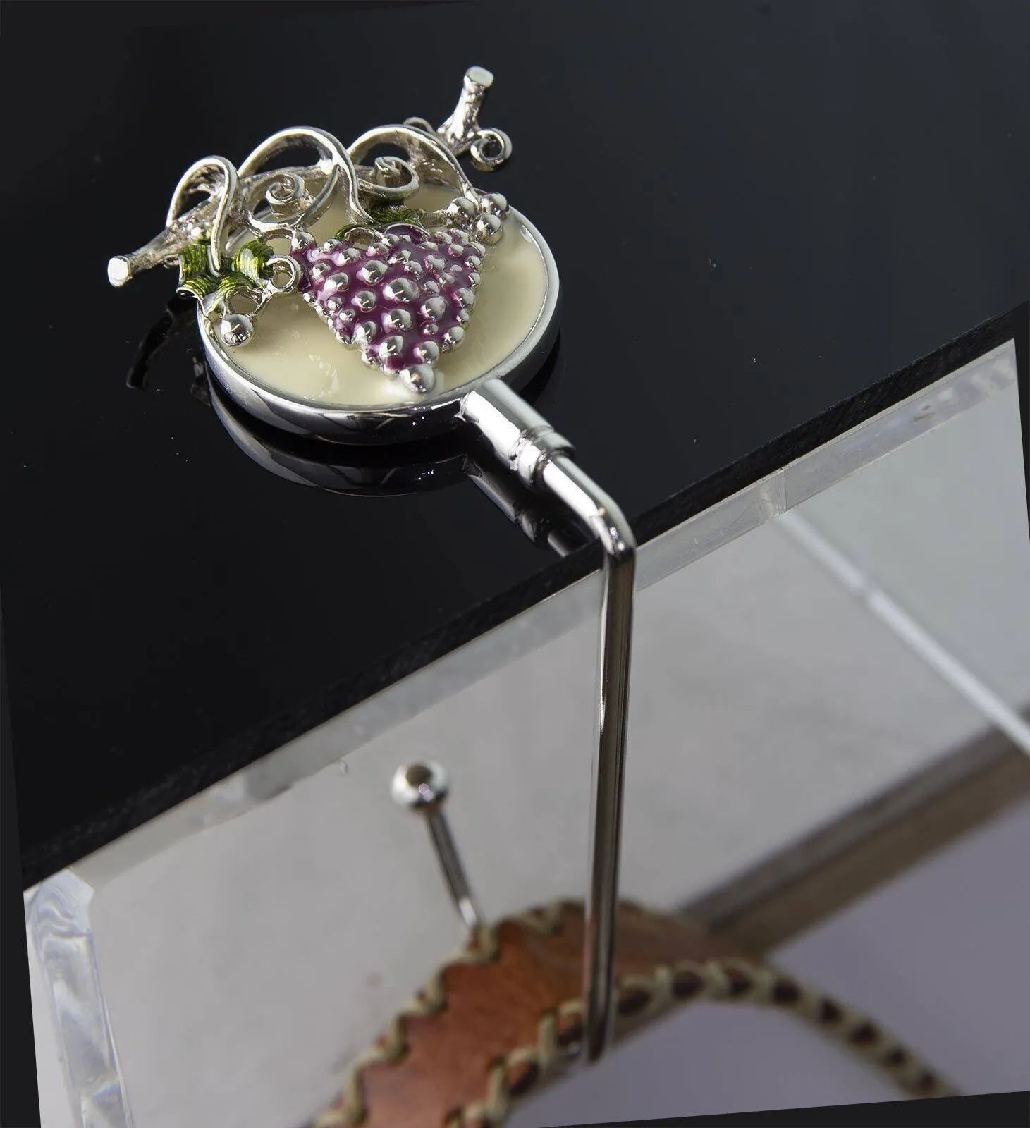 1928 Jewelry Winery Purple Grapes On Vine Purse Holder 1928 Jewelry