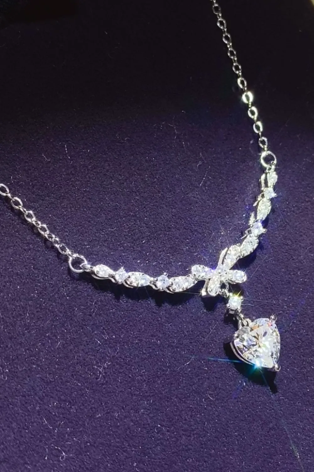 925 Sterling Silver Jewelry 1 Carat 925 Sterling Silver Moissanite Necklace