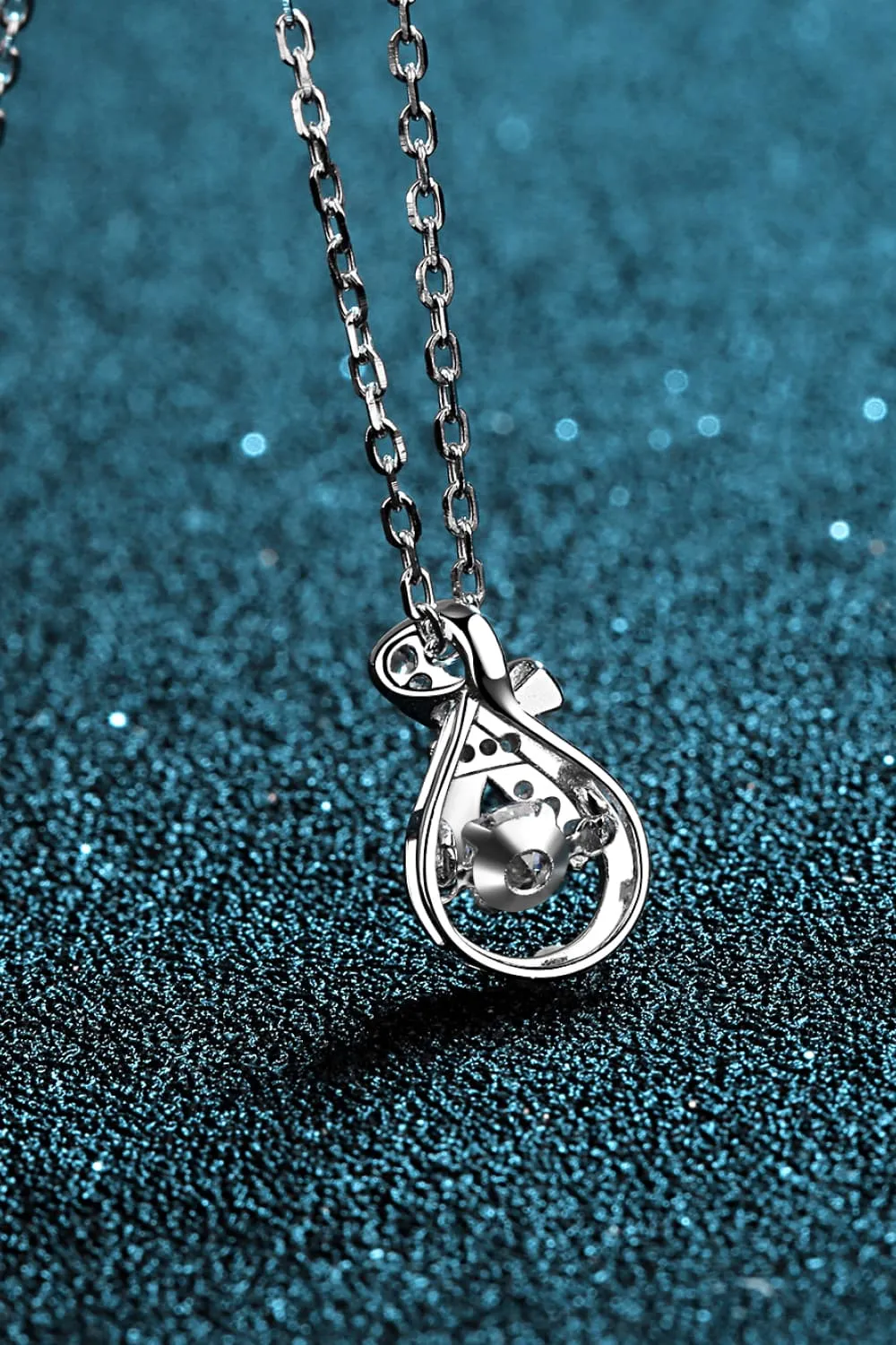 925 Sterling Silver Jewelry 1 Carat Moissanite 925 Sterling Silver Necklace