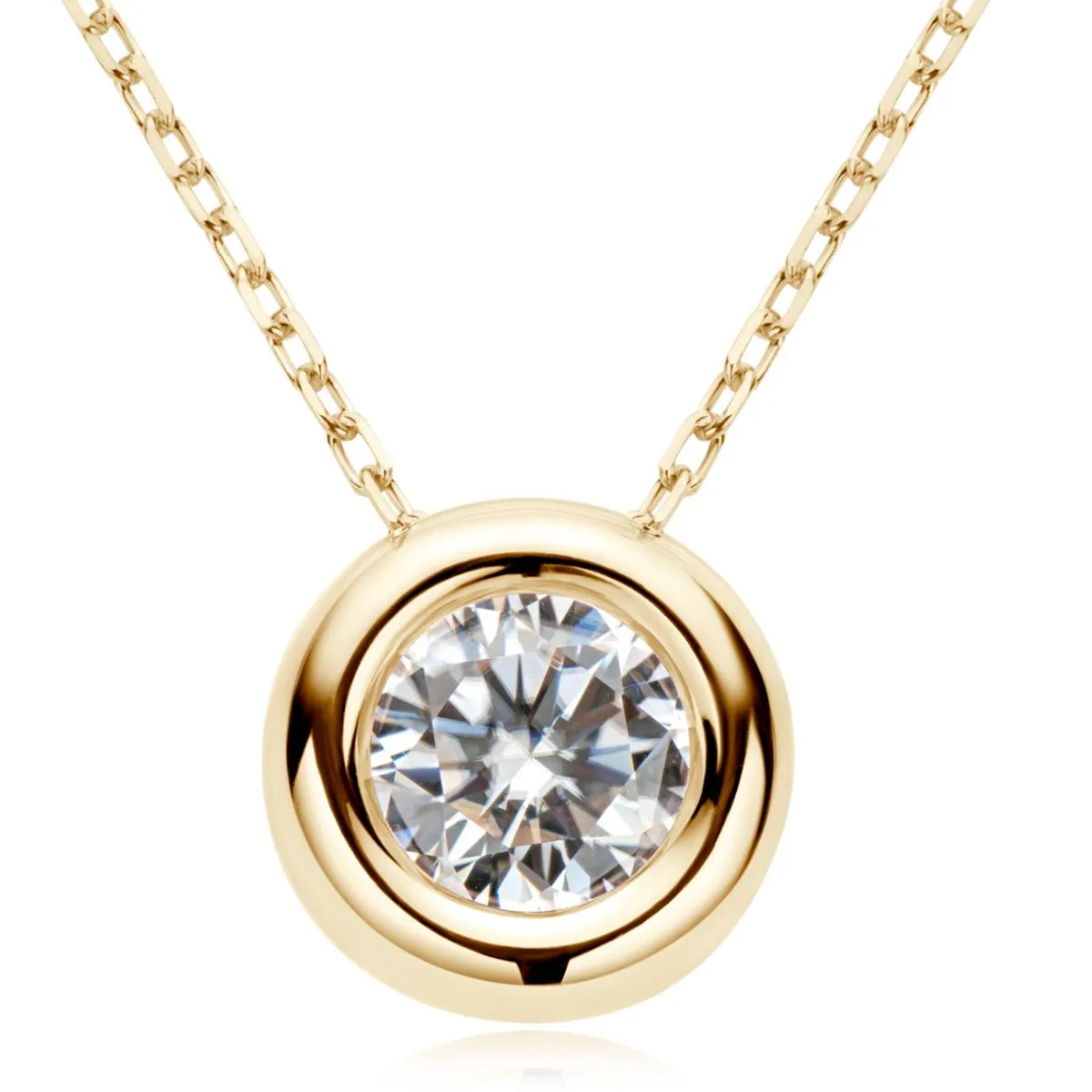 925 Sterling Silver Jewelry 1 Carat Moissanite 925 Sterling Silver Necklace