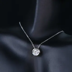 925 Sterling Silver Jewelry 1 Carat Moissanite 925 Sterling Silver Necklace