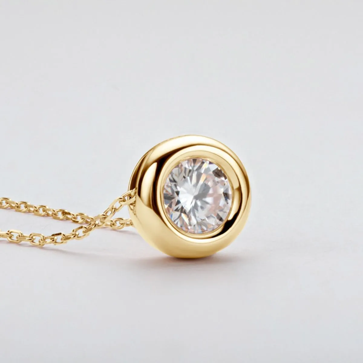 925 Sterling Silver Jewelry 1 Carat Moissanite 925 Sterling Silver Necklace