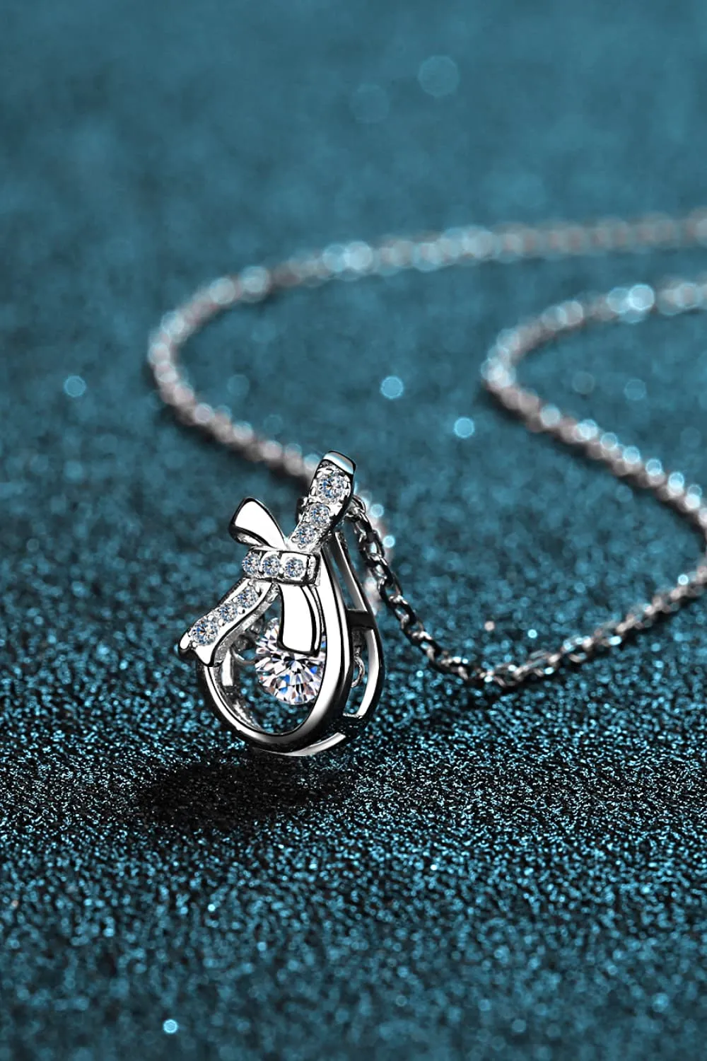 925 Sterling Silver Jewelry 1 Carat Moissanite 925 Sterling Silver Necklace