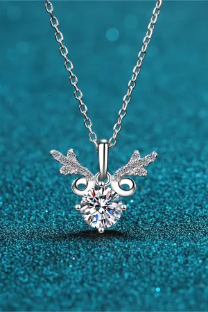 925 Sterling Silver Jewelry 1 Carat Moissanite 925 Sterling Silver Necklace